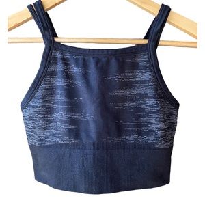 Zella Pure Energy Seamless Strappy High Neck Sports Bra